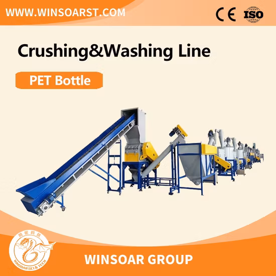 Haustier/PP/PE/Landwirtschaftsfolie/gewebter Beutel/Nylon/Flaschenflocken/Rohre, Schredder, Brecher, Waschmaschine, Kunststoff-Recycling-Maschine