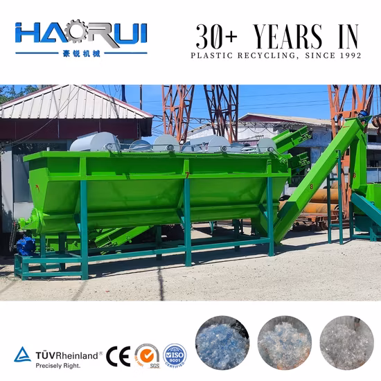 PET/PE/PP/PVC-Flaschenrecyclingmaschine (Zerkleinern/Waschen/Trocknen)